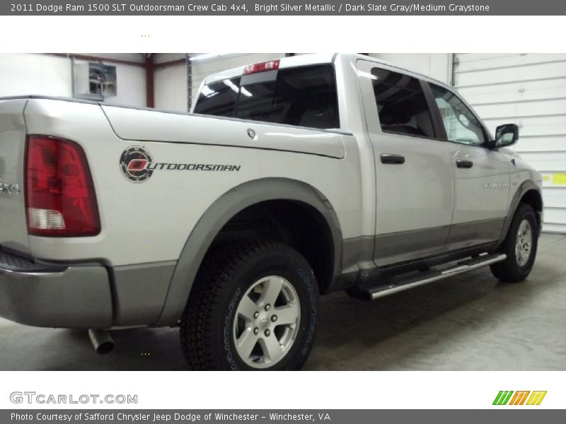 Bright Silver Metallic / Dark Slate Gray/Medium Graystone 2011 Dodge Ram 1500 SLT Outdoorsman Crew Cab 4x4