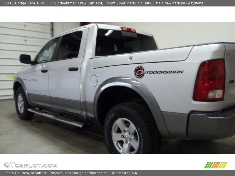 Bright Silver Metallic / Dark Slate Gray/Medium Graystone 2011 Dodge Ram 1500 SLT Outdoorsman Crew Cab 4x4