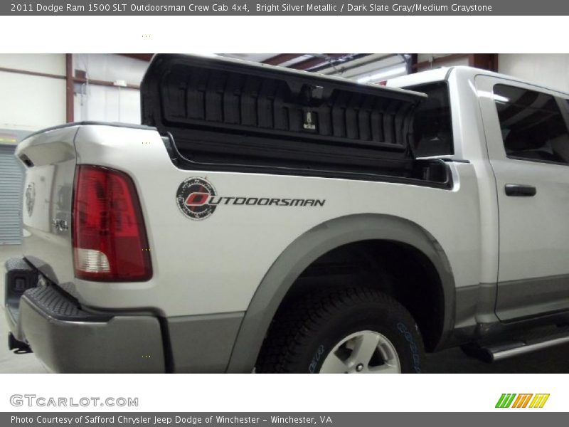 Bright Silver Metallic / Dark Slate Gray/Medium Graystone 2011 Dodge Ram 1500 SLT Outdoorsman Crew Cab 4x4