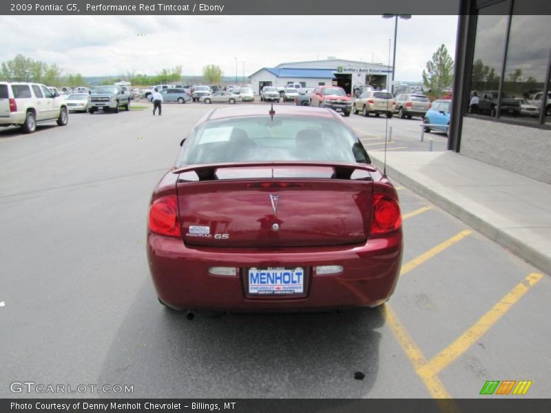 Performance Red Tintcoat / Ebony 2009 Pontiac G5