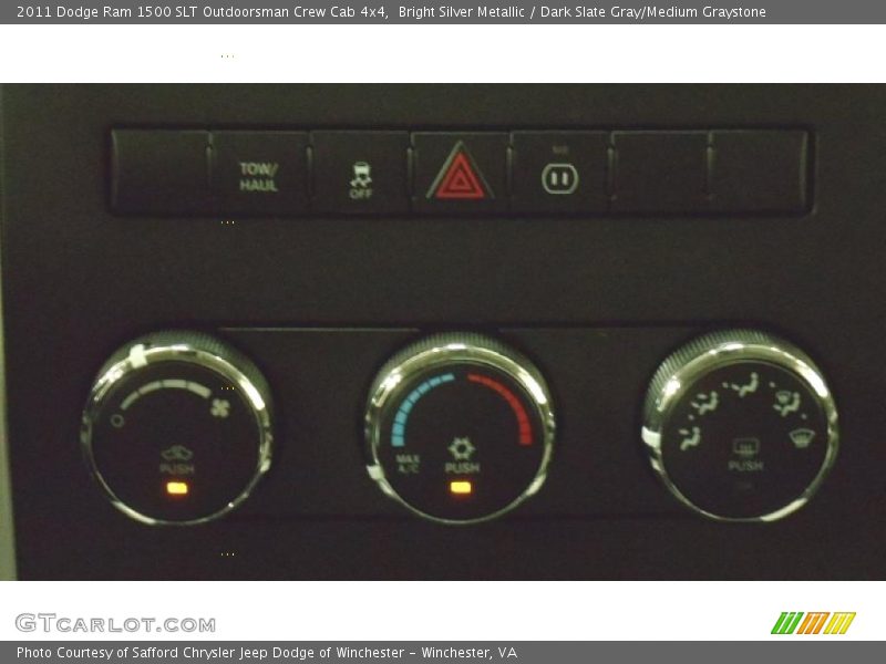 Bright Silver Metallic / Dark Slate Gray/Medium Graystone 2011 Dodge Ram 1500 SLT Outdoorsman Crew Cab 4x4