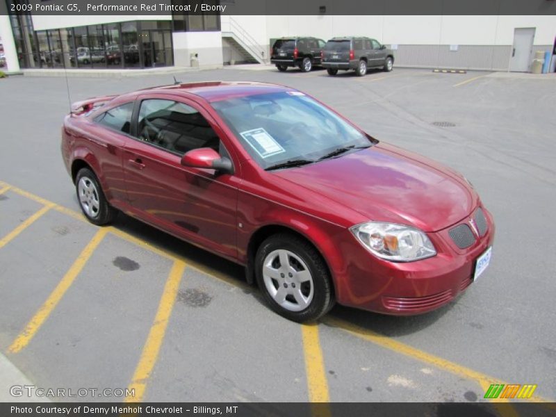 Performance Red Tintcoat / Ebony 2009 Pontiac G5