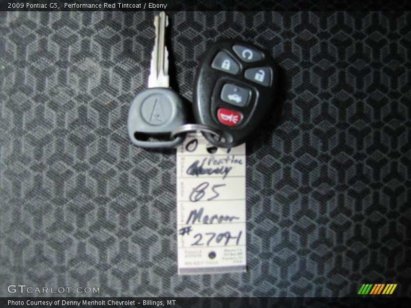 Performance Red Tintcoat / Ebony 2009 Pontiac G5