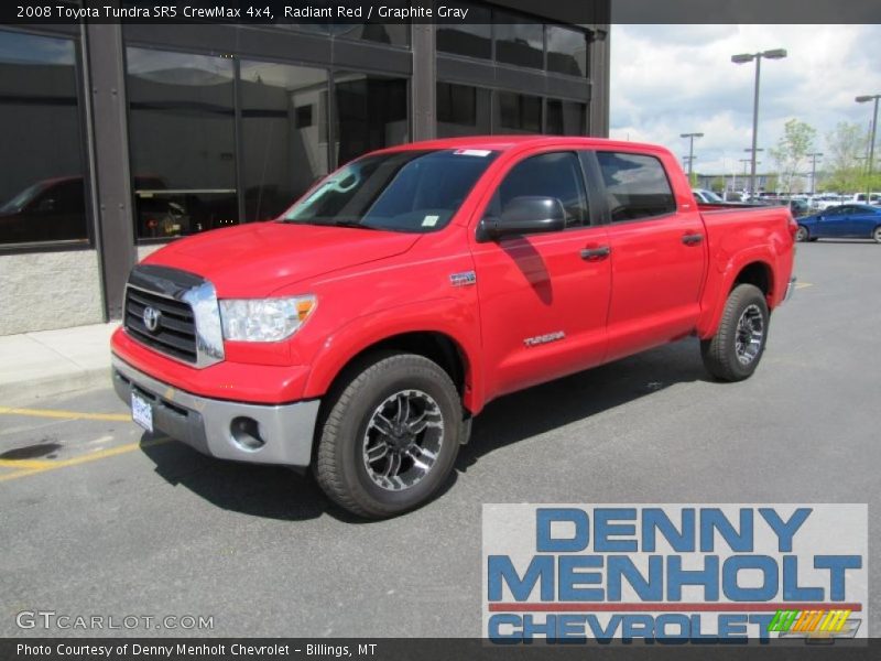 Radiant Red / Graphite Gray 2008 Toyota Tundra SR5 CrewMax 4x4