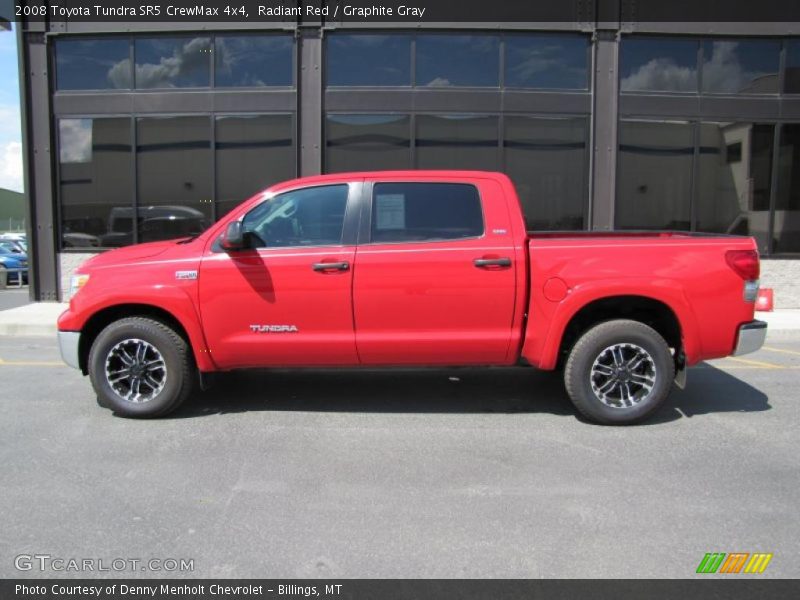 Radiant Red / Graphite Gray 2008 Toyota Tundra SR5 CrewMax 4x4