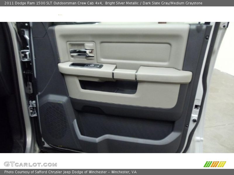 Bright Silver Metallic / Dark Slate Gray/Medium Graystone 2011 Dodge Ram 1500 SLT Outdoorsman Crew Cab 4x4