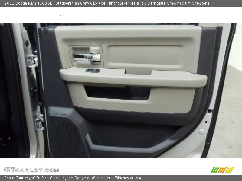 Bright Silver Metallic / Dark Slate Gray/Medium Graystone 2011 Dodge Ram 1500 SLT Outdoorsman Crew Cab 4x4
