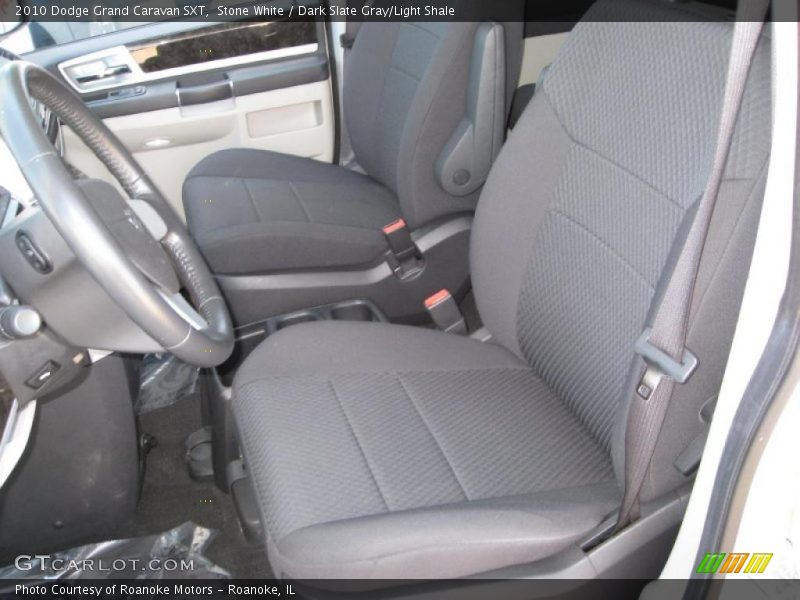 Stone White / Dark Slate Gray/Light Shale 2010 Dodge Grand Caravan SXT
