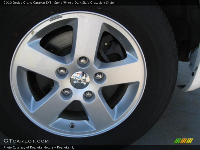 Stone White / Dark Slate Gray/Light Shale 2010 Dodge Grand Caravan SXT
