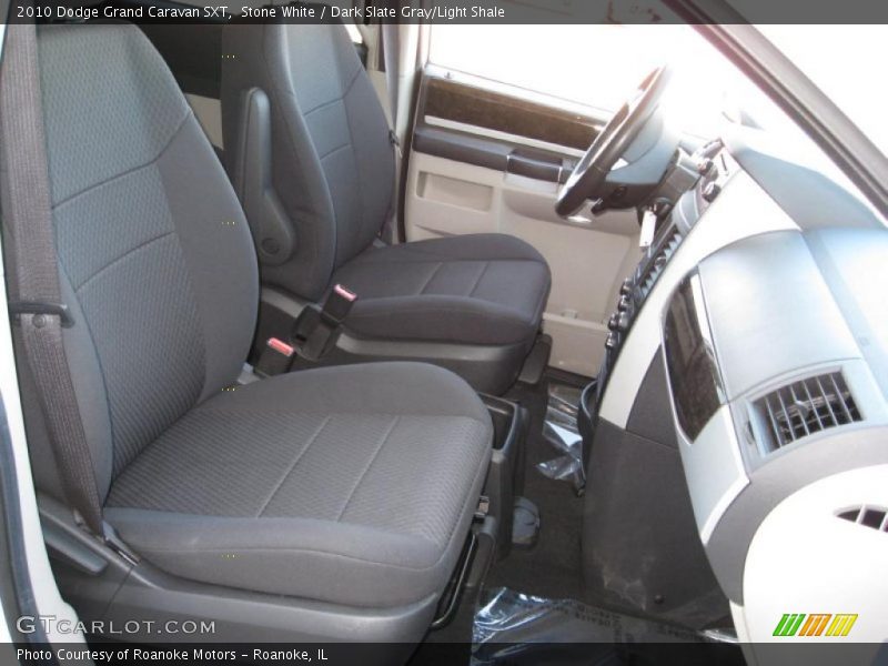 Stone White / Dark Slate Gray/Light Shale 2010 Dodge Grand Caravan SXT