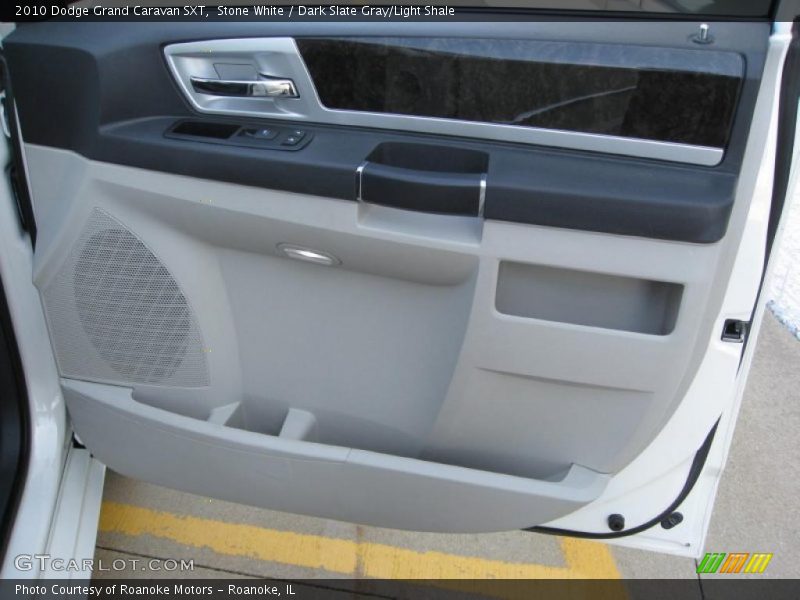 Stone White / Dark Slate Gray/Light Shale 2010 Dodge Grand Caravan SXT