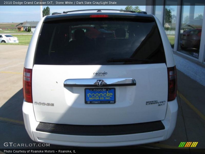 Stone White / Dark Slate Gray/Light Shale 2010 Dodge Grand Caravan SXT