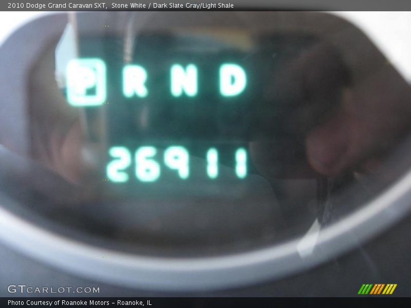Stone White / Dark Slate Gray/Light Shale 2010 Dodge Grand Caravan SXT