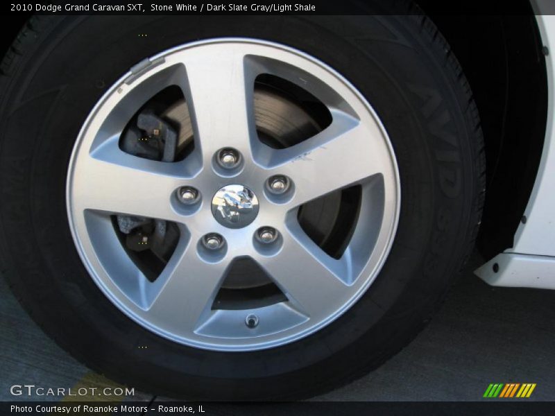 Stone White / Dark Slate Gray/Light Shale 2010 Dodge Grand Caravan SXT