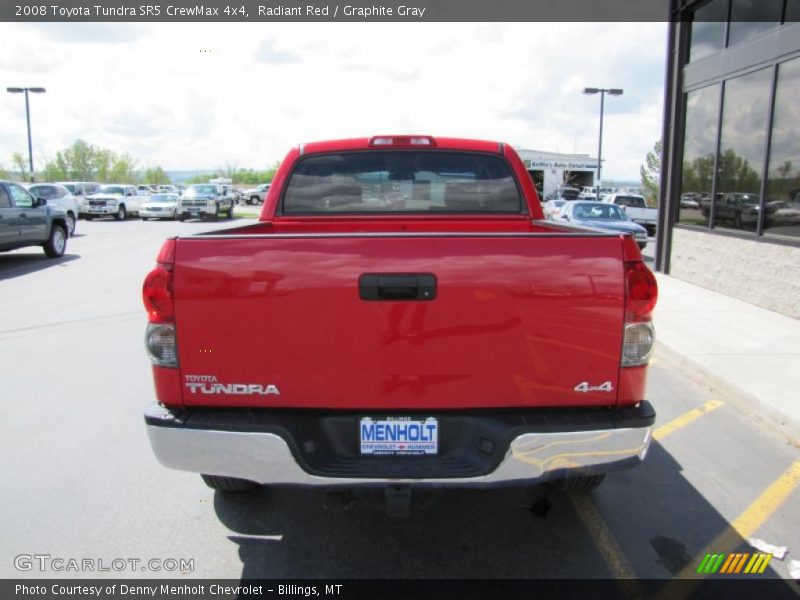 Radiant Red / Graphite Gray 2008 Toyota Tundra SR5 CrewMax 4x4