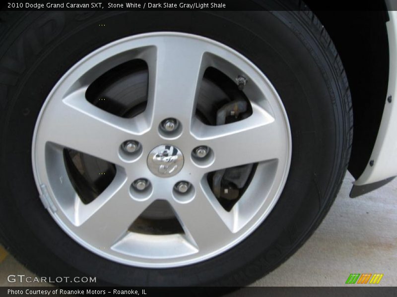 Stone White / Dark Slate Gray/Light Shale 2010 Dodge Grand Caravan SXT
