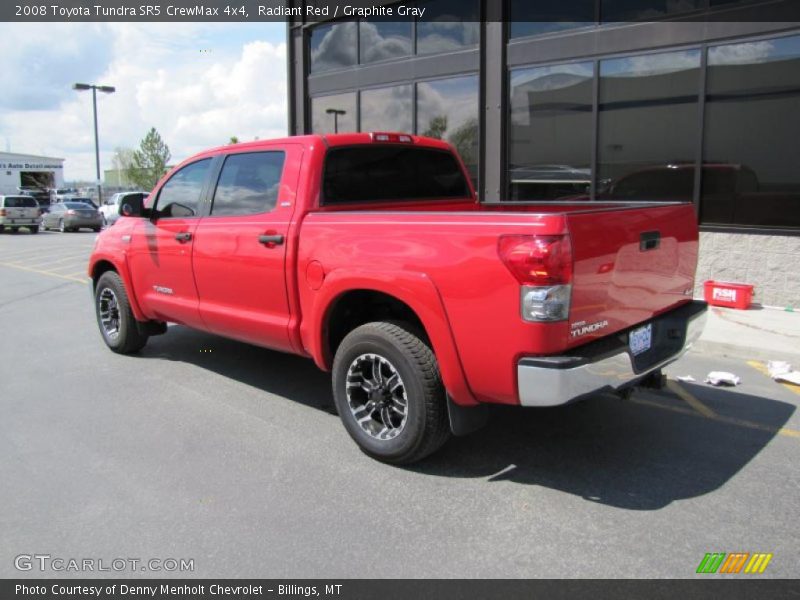 Radiant Red / Graphite Gray 2008 Toyota Tundra SR5 CrewMax 4x4