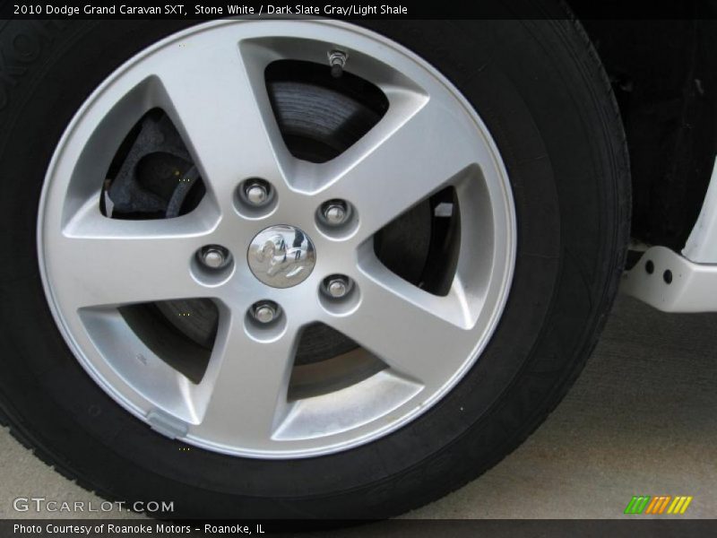 Stone White / Dark Slate Gray/Light Shale 2010 Dodge Grand Caravan SXT