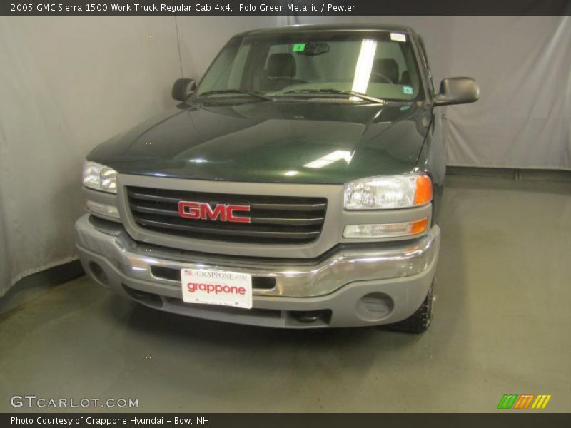 Polo Green Metallic / Pewter 2005 GMC Sierra 1500 Work Truck Regular Cab 4x4