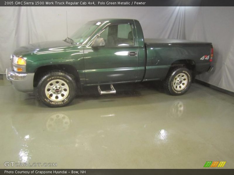 Polo Green Metallic / Pewter 2005 GMC Sierra 1500 Work Truck Regular Cab 4x4