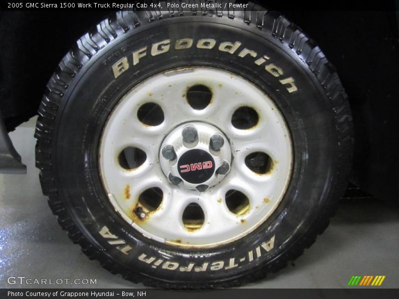 Polo Green Metallic / Pewter 2005 GMC Sierra 1500 Work Truck Regular Cab 4x4