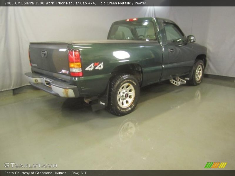 Polo Green Metallic / Pewter 2005 GMC Sierra 1500 Work Truck Regular Cab 4x4