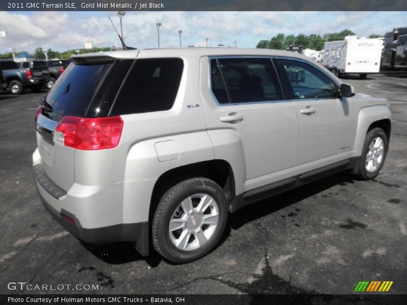 Gold Mist Metallic / Jet Black 2011 GMC Terrain SLE