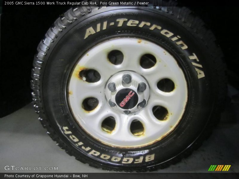Polo Green Metallic / Pewter 2005 GMC Sierra 1500 Work Truck Regular Cab 4x4