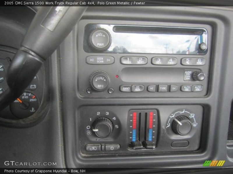 Polo Green Metallic / Pewter 2005 GMC Sierra 1500 Work Truck Regular Cab 4x4