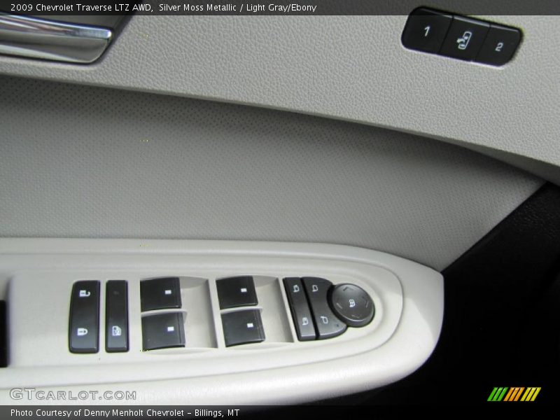 Silver Moss Metallic / Light Gray/Ebony 2009 Chevrolet Traverse LTZ AWD
