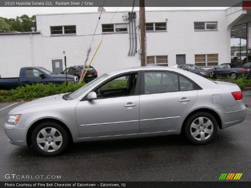 Radiant Silver / Gray 2010 Hyundai Sonata GLS