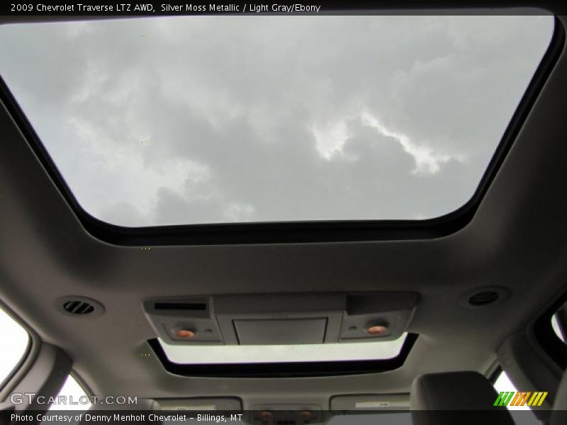 Silver Moss Metallic / Light Gray/Ebony 2009 Chevrolet Traverse LTZ AWD