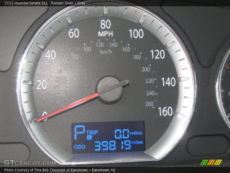 Radiant Silver / Gray 2010 Hyundai Sonata GLS