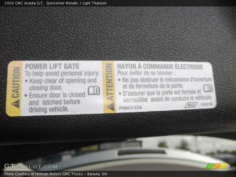Quicksilver Metallic / Light Titanium 2009 GMC Acadia SLT