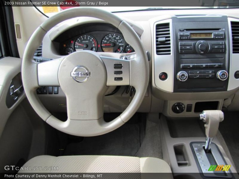 Storm Gray / Beige 2009 Nissan Frontier SE Crew Cab 4x4