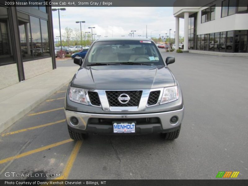 Storm Gray / Beige 2009 Nissan Frontier SE Crew Cab 4x4