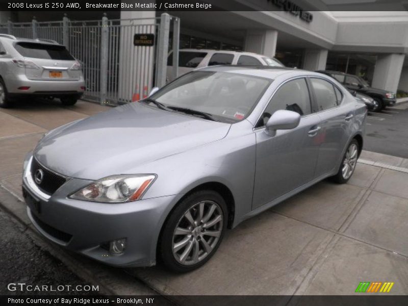 Breakwater Blue Metallic / Cashmere Beige 2008 Lexus IS 250 AWD