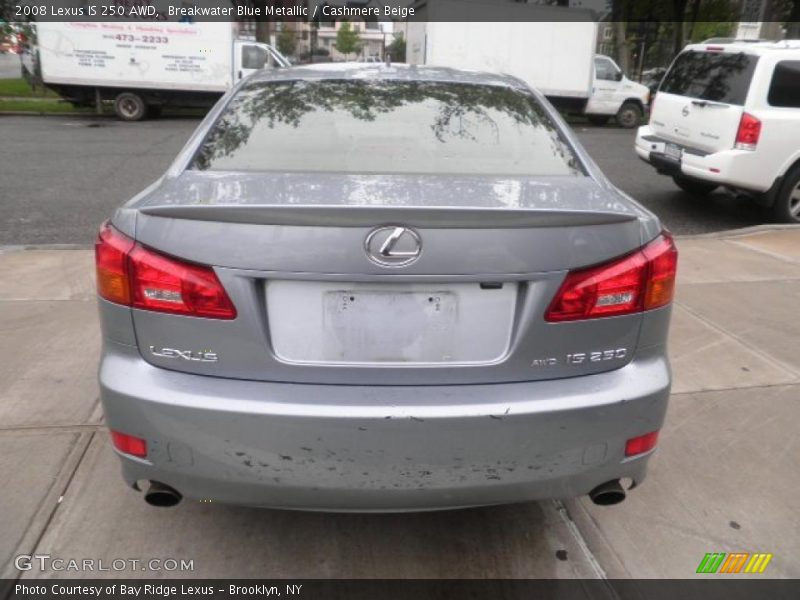 Breakwater Blue Metallic / Cashmere Beige 2008 Lexus IS 250 AWD