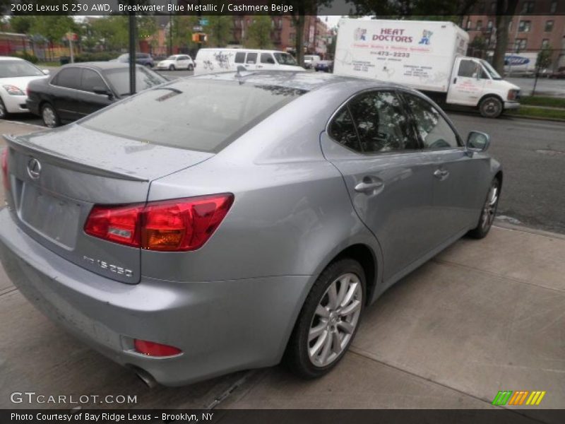 Breakwater Blue Metallic / Cashmere Beige 2008 Lexus IS 250 AWD