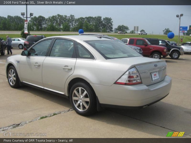 Silver Birch Metallic / Camel 2008 Ford Taurus SEL