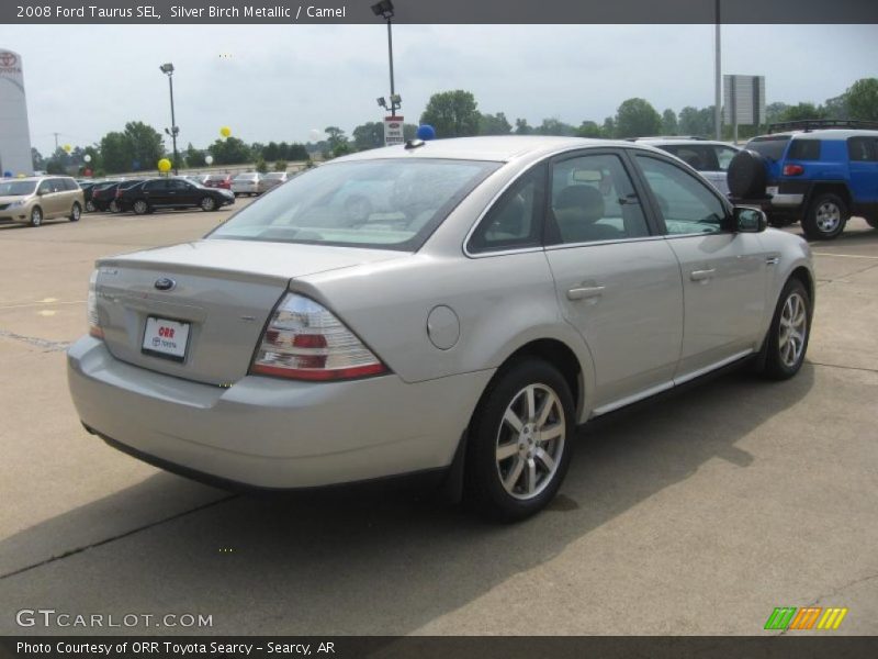 Silver Birch Metallic / Camel 2008 Ford Taurus SEL