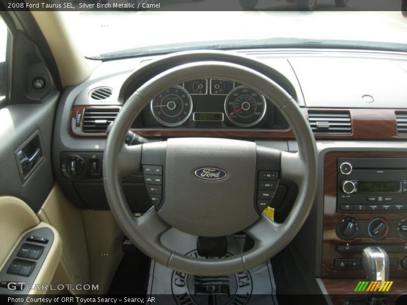 Silver Birch Metallic / Camel 2008 Ford Taurus SEL