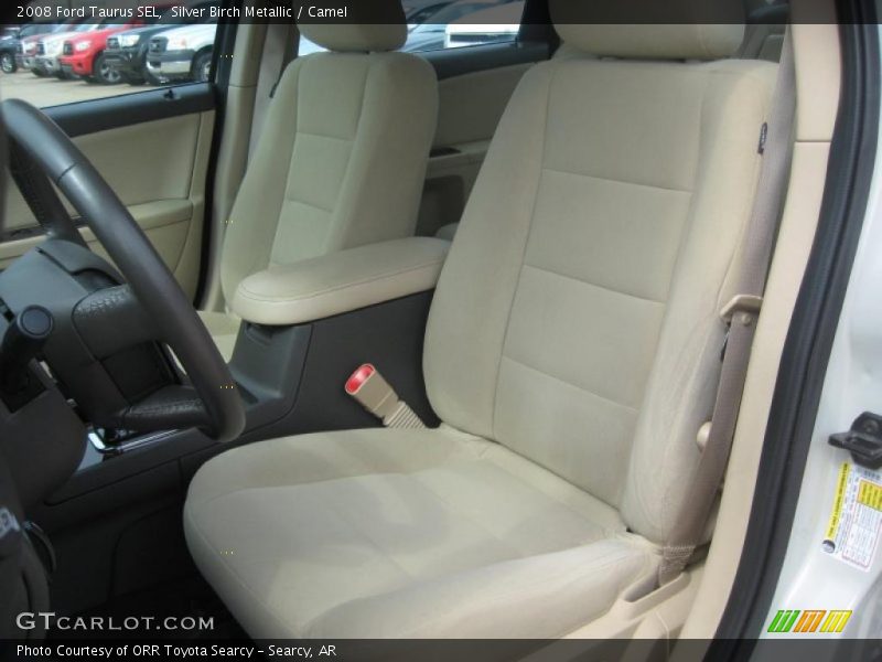 Silver Birch Metallic / Camel 2008 Ford Taurus SEL