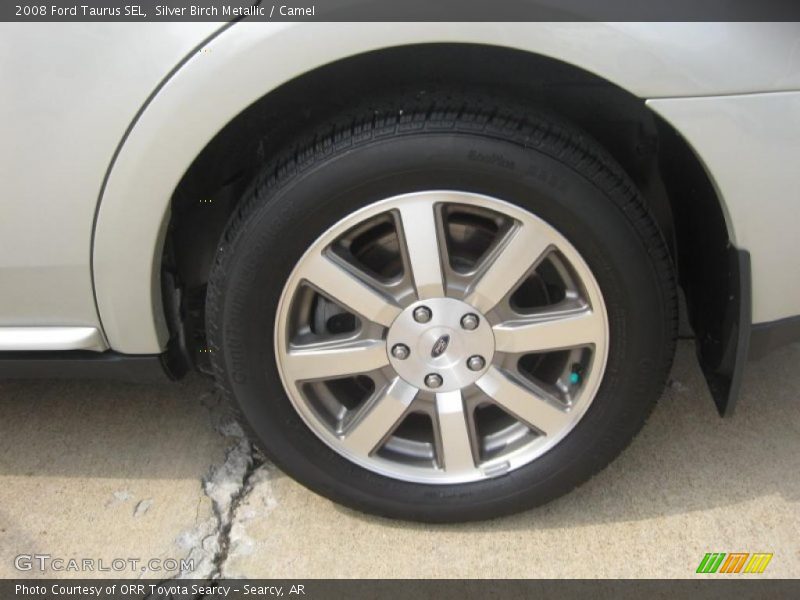 Silver Birch Metallic / Camel 2008 Ford Taurus SEL
