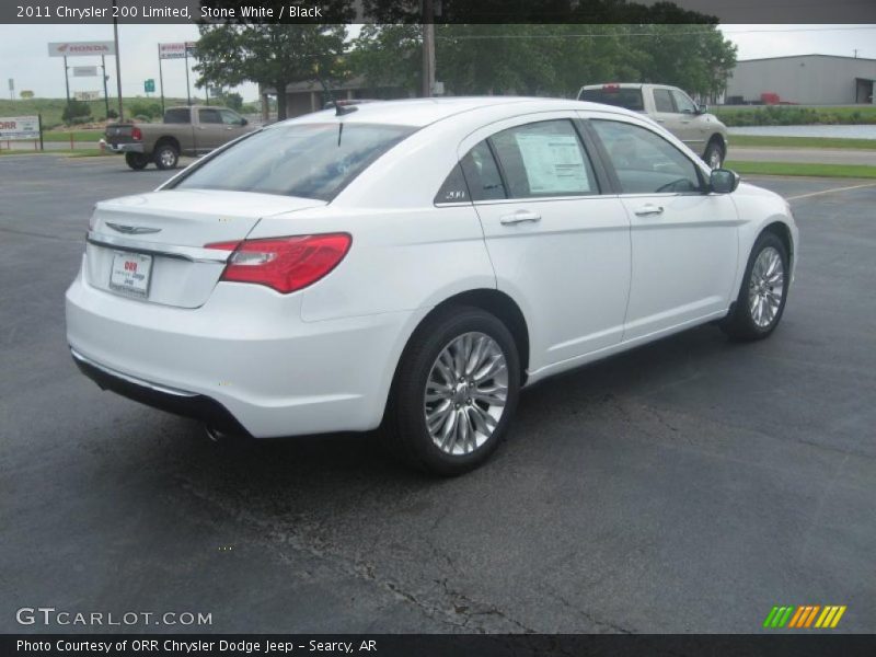 Stone White / Black 2011 Chrysler 200 Limited