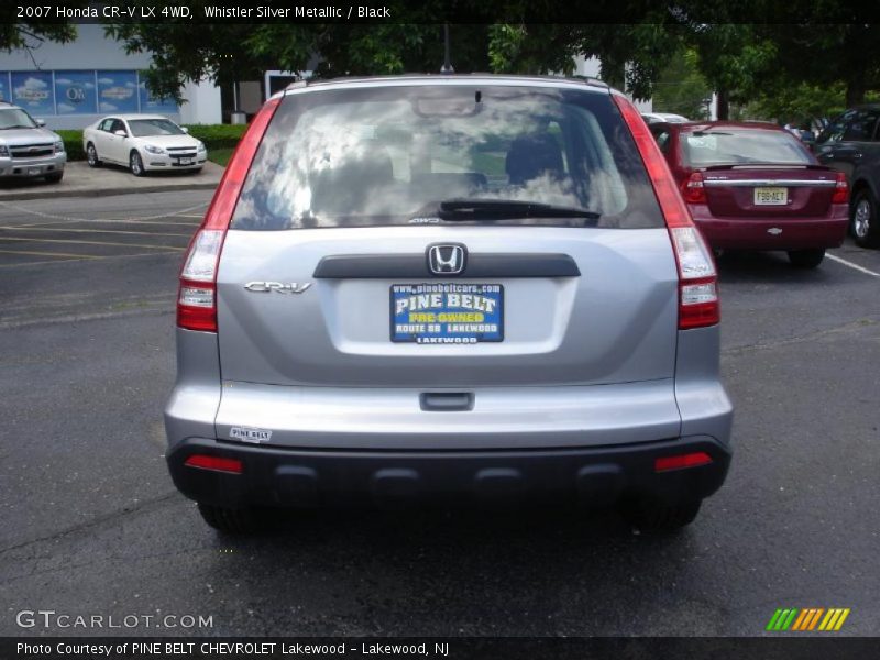 Whistler Silver Metallic / Black 2007 Honda CR-V LX 4WD