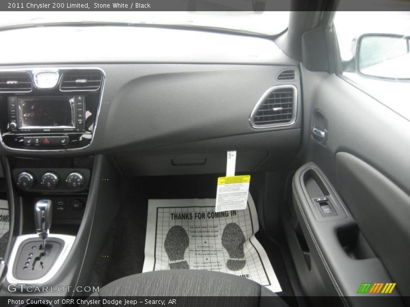 Stone White / Black 2011 Chrysler 200 Limited