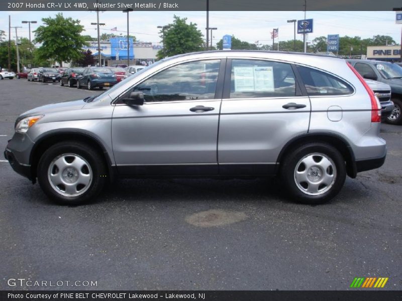 Whistler Silver Metallic / Black 2007 Honda CR-V LX 4WD