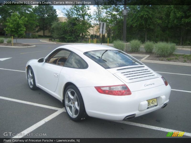 Carrara White / Sand Beige 2008 Porsche 911 Carrera Coupe