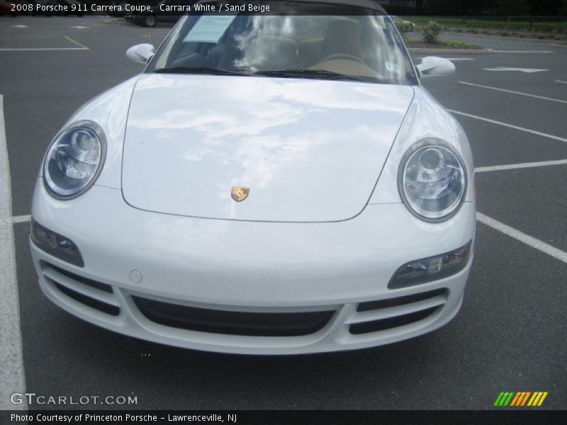 Carrara White / Sand Beige 2008 Porsche 911 Carrera Coupe